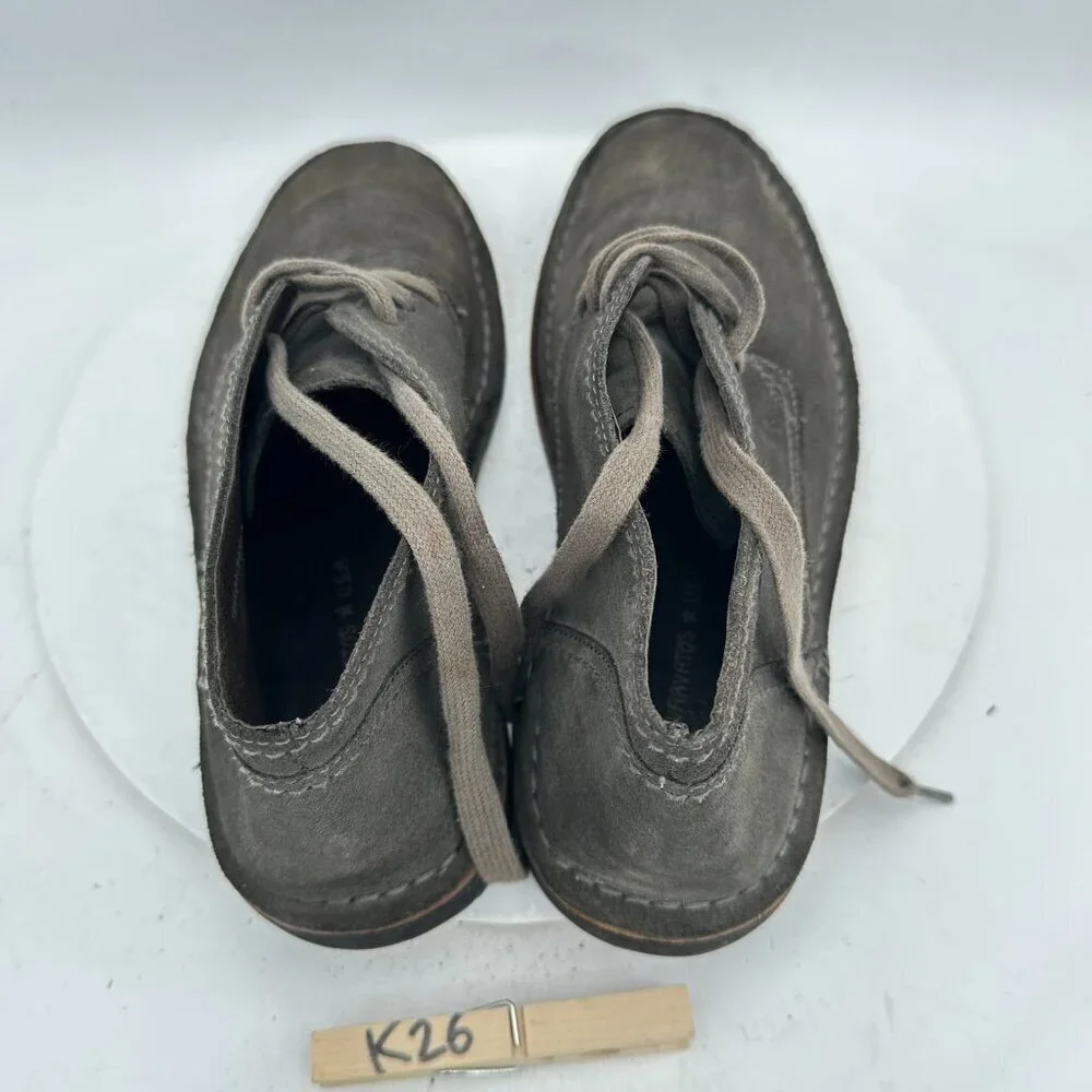 John Varvatos Men Size 9.5 Gray Suede Chukka Casual